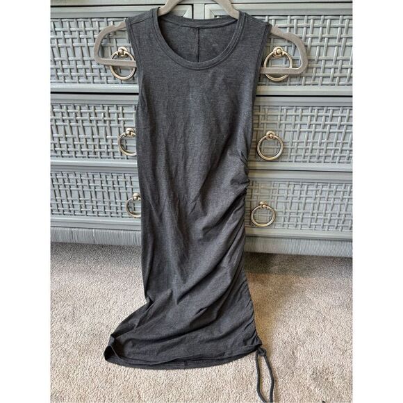 NWOT LULULEMON cinch it dress in dark heather gray, Sz 4, $100 B11 - Picture 3 of 8